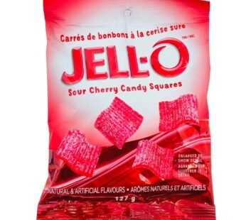 Jell-O Sour Cherry Candy 127g Bag Wholesale – Box of 12