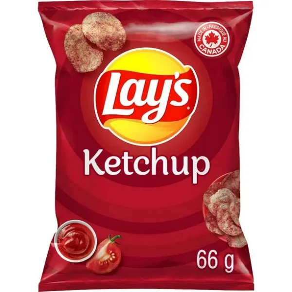 Lays Ketchup 66g Bag Wholesale - Case of 32