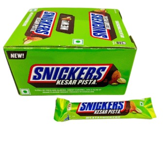 Snickers Kesar Pista Chocolate Bar – 42G Box of 15 Wholesale